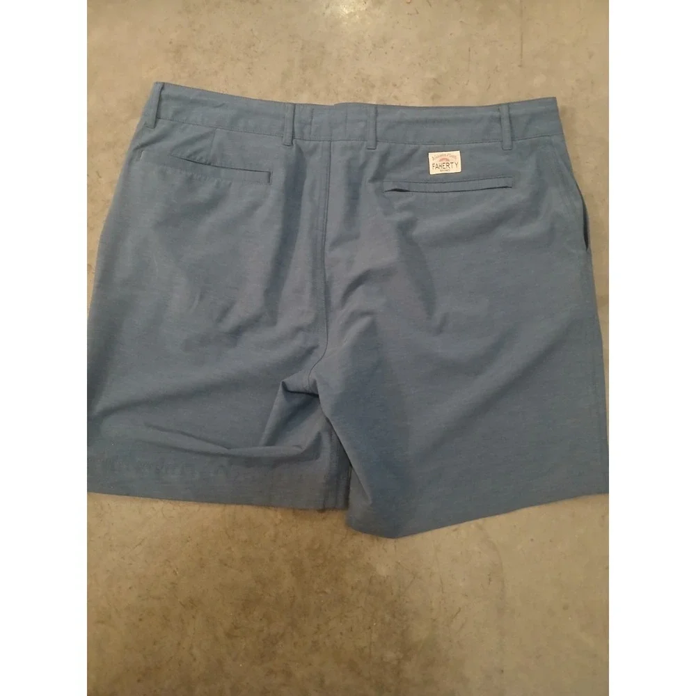 Faherty Men's All Day Stretch Chino Shorts Size 35 Blue - Picture 4 of 4
